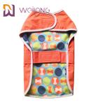 Embroider Print Polar Fleece Lined Dog Raincoat Dog Rain Suit