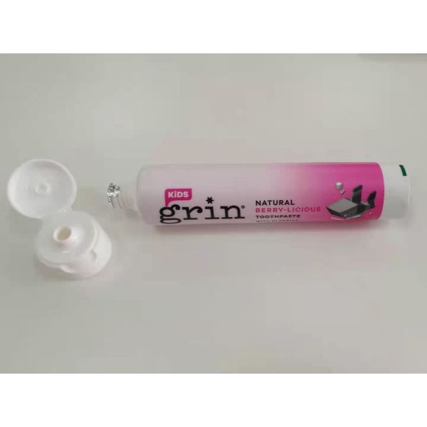 Soft Touch Round 70g Offset Printing Empty Toothpaste Tubes with Flip Top Cap