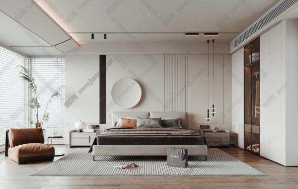 Simple Living Room Villa Furniture Fabric Upholstery Surface Walnut Color