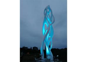 China Large Stainless Steel City Outdoor Lighting Sculpture for Urban Landscape factory