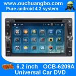 Ouchuangbo car DVD multimedia gps radio android 4.2 OS suport 4 core 1024*600 HD