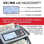 Top Loading Dual Cis Money Detector Mix Value Cash Money Counting Machine