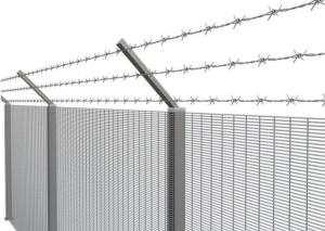 China Airport 358 Anti Climb Security Fence 76.2*12.7mm Opening Powder Coated factory