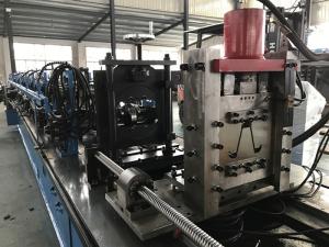 China 1.6 - 1.2mm Omega Purlin Roll Forming Machine Adjust by hand wheel factory