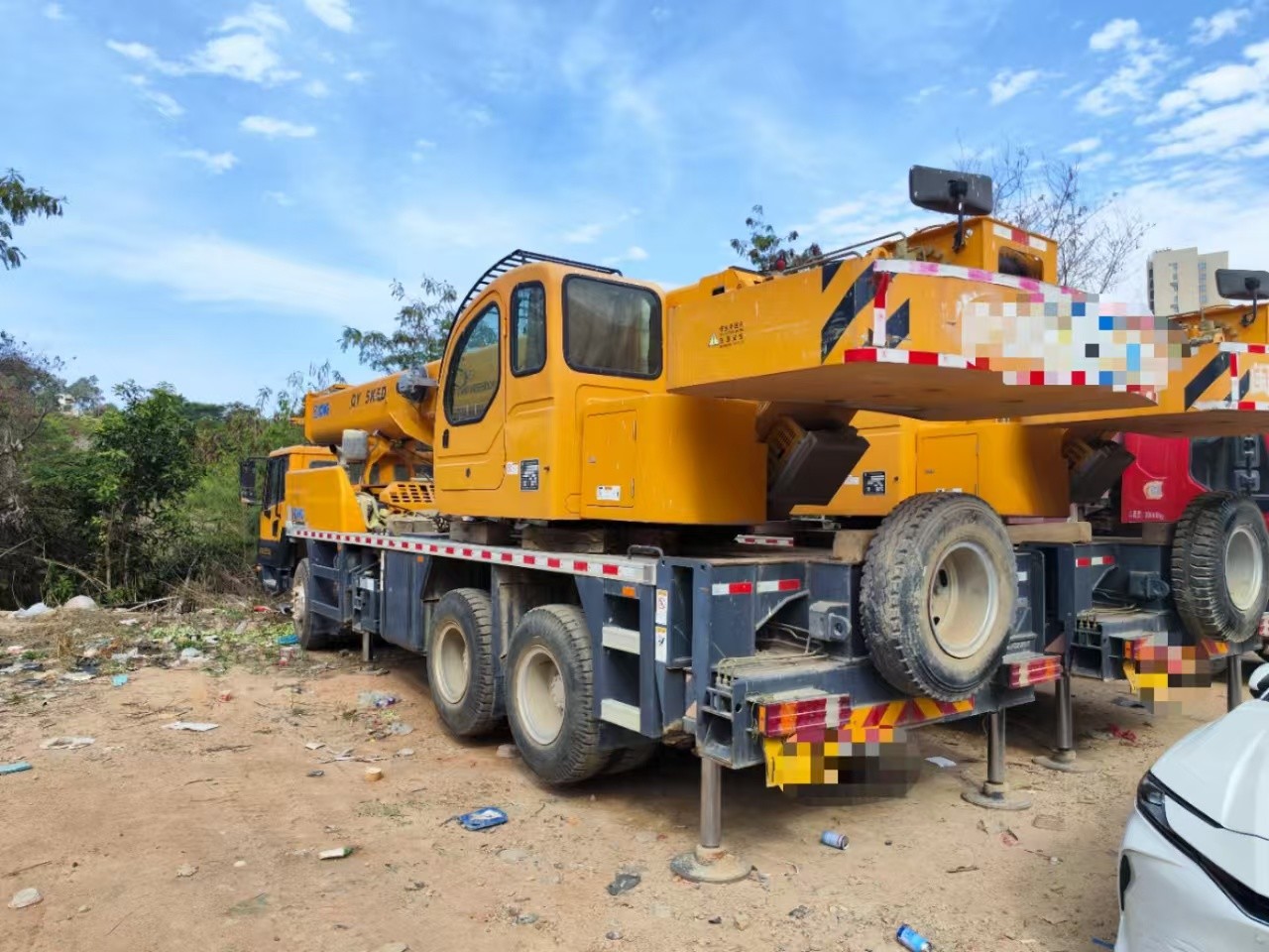 QY25K5D 25 Ton Mobile Hydraulic Truck Crane Folding Heavy Lifting Equipment with 4 Axles