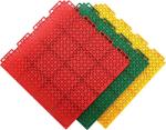 Moisture Proof Outdoor Sports Surfaces Colorful Interlocking No Bulging