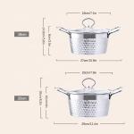 Amazon Hot Selling Silver Flat Bottom Soup Pot Stainless Steel Stock Pot