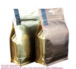 Self Sealing Side Gusset Pouch Zipper for Flat Bottom tea Coffee Pet Snack Food