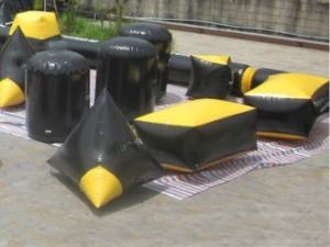China Soft and Safe Blindage Inflatable Paintball Bunker BUN24 for Paintball Sports factory