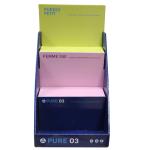 Facial Mask Cardboard Counter Display Stands Matte Lamination Surface