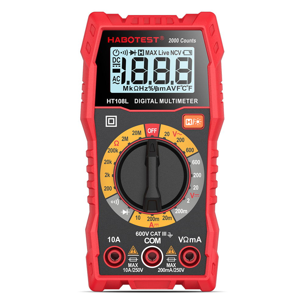 CE Certified Digital Multimeter with ABS Material and Low Battery Indicator for Accurate Electrical Measurements