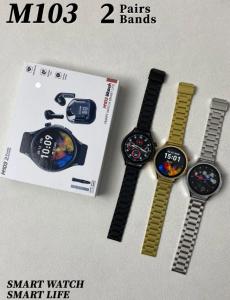China Dynamic Double Straps Outdoorsman Smart Watch 1.5&quot; Round With Earbuds Rose Gold factory