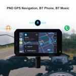 Motorcycle Gps Waterproof Navigator with Buebooth and Wireless Apple Carplay