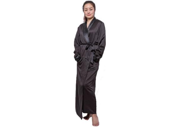 Full / Floor Length Ladies Satin Pyjamas Plus Size , Luxury Satin Nightgown For