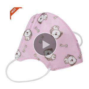 China Kid Wearing Medical Mask Disposable N95 Shield With Breather Valve factory