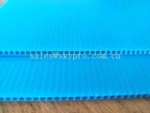 China Blue Dirt - proof Polypropylene Hollow Sheet Durable PP Corrugated Plastic Boards factory