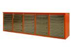 Silver Cold Rolled Steel 15 Drawers 2 Doors Tool Cabinet for Heavy Duty Tool