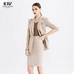 Formal Fashion Suit for Women Slim Fit Double Breasted Pants Suit in Elegant