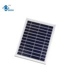 6V High Efficient Glass Solar Panel 5W Outdoor Solar Photovoltaic Panel Charger
