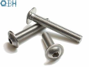 China Button Flanged Socket Head Cap Screw Stainless Steel 304 316 ISO 7380-2 factory