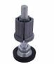 China Zinc Alloy OD 28mm Aluminum Pipe Fittings Foot Cup AL-24A factory