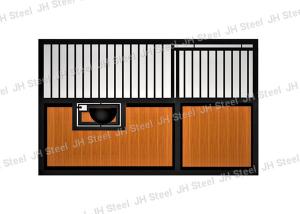 China Luxury Prefab Portable Use Bamboo Horse Stable Stall Front Panel Door factory