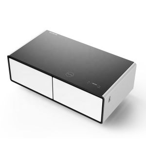Stainless Steel TB135 Smart Table with Cooling Drawer Wireless Charging and LED