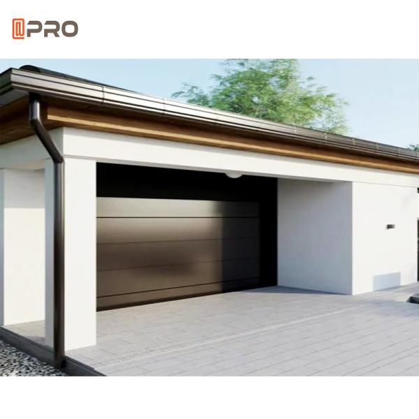 2.0mm Aluminum Garage Door Folding Farm House Automatic Glazed Vertical Panel