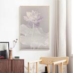 Modern Textured Canvas Oil Painting 6 Color Print Method Hand Painted Flower