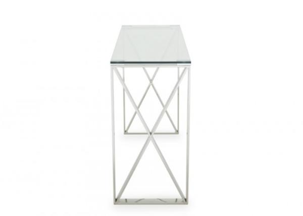 78cm 20KGS Tempered Glass Top Long Console Table For Hallways