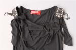 Black Fringed Ladies Longline Vest Tops 65% Polyester 35% Viscose