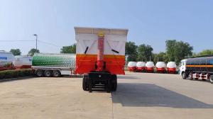 China 3 Axles 40-80 Tons Hydraulic Side Box Tipper Dumper Dump Semi Trailer Best Choice factory