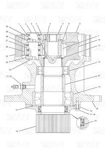 China Black Bolt-on 148-4644 523-0553 E320C Excavator Swing Drive Catalog for Machinery Repair Shops Hydraulic Drive factory
