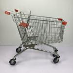 European Style Customized Grocery Shopping Trolley 150L Metal Supermarket
