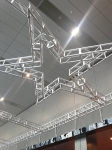 China Silver Aluminum Circle Truss / Star Arch Truss For Lighting factory