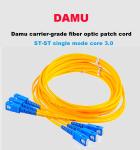 PVC LSZH SC SC UPC Fiber Optic Patch Cord Single Mode Simplex