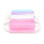 Pink Disposable Respirator Mask Triple Layer Surgical Mask Dust Proof