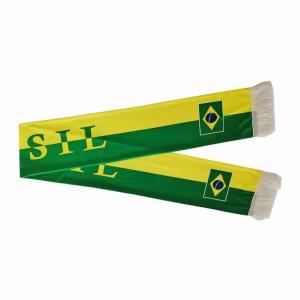 China Custom Flag Scarfs 100D Polyester Digital Printing Football Scarfs factory