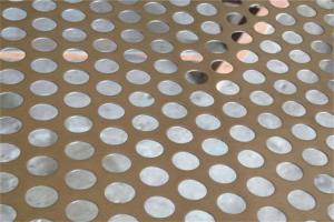 China Anti Rust Round Hole Galvanized Perforated Steel Panel For Decoration factory