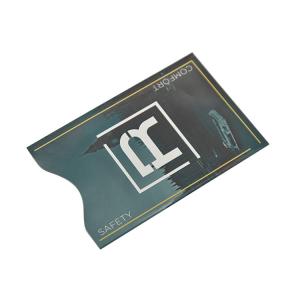 China Paper RFID Blocking Credit Card Holder , Small RFID Blocking Credit Card Protector factory