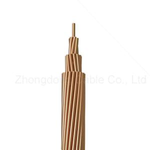 China Corrosion Resistant Solid Flexible Bare Copper Conductor Wire For Grounding Cable factory