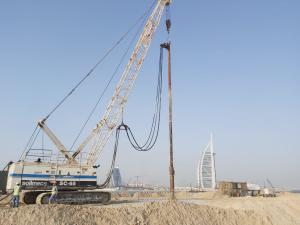 China 450mm 260kw Enhancing Seismic Capacity Bvem Vibro Compaction Piling Driver Machine factory