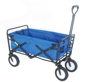 China Heavy Duty Foldable Utility Wagon With Four Big Wheels 100 Kgs Capacity factory