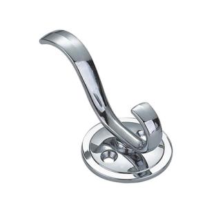 China wall double clothes coat hooks decoration zinc alloy metal wall mounted clothes coat hat hanger hook rack factory