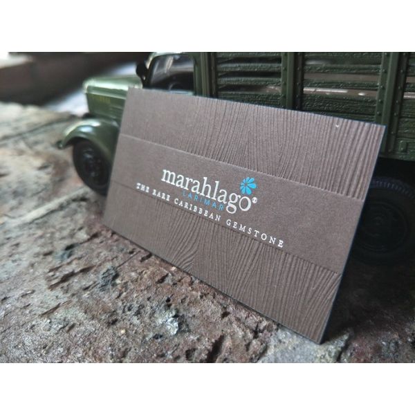 China Luxury Letterpress Businss Card With Silver Foil Debossed factory