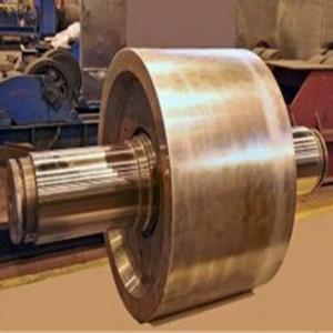 China Large Forged Steel DIN Cement Rotary Kiln Support Roller And Shaft ZG35SiMn factory