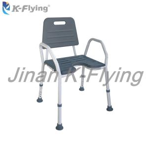 China Aluminum Elderly Disabled Handicap Accessible Shower Chairs with PU Seat factory