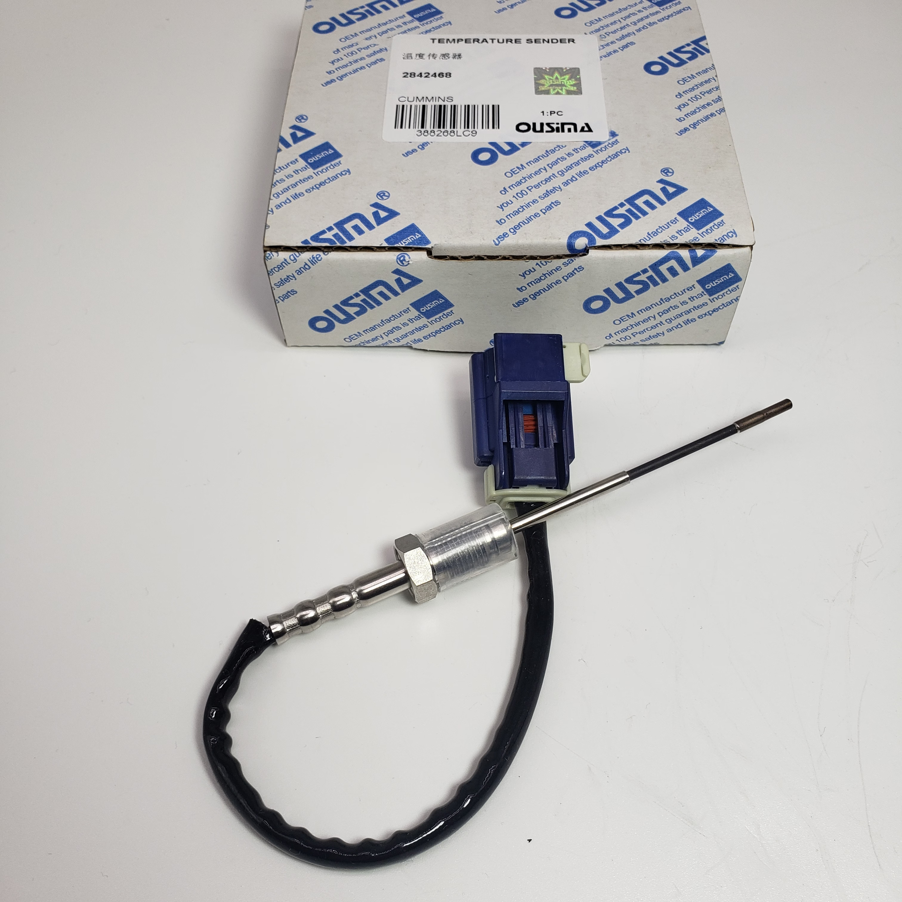 Machine Parts Temperature Sensor 2842468 For Cummins