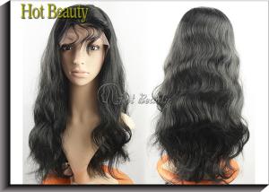 China Human Hair Front Lace Wigs With Bangs factory