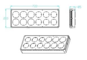 China Hydroponic System Led Grow Lights With 3W Chip 3 Years Warranty For Seeding Greenhouse factory